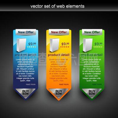 網(wǎng)站銷(xiāo)售設(shè)計(jì)元素矢量素材